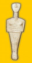 Kykladenidol - Mitte 3. Jtsd. v.Chr. - Mit freundlicher Genehmigung des Archäologischen Museums der Martin-Luther-Universität